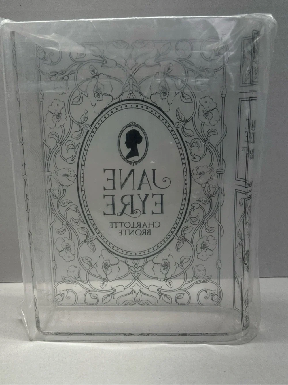 Jane Eyre Clear Acrylic‎ Book Vase Flower Decorative Book Shaped Aesthetic Decor